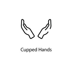 Cupped Hands vector icon