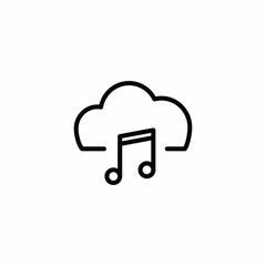 music sound cloud data icon