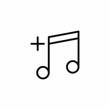 recommend clip art: music song note add plus icon