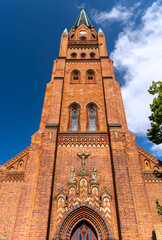 Die Marienkirche in Röbel an der Müritz in Mecklenburg-Vorpommern
