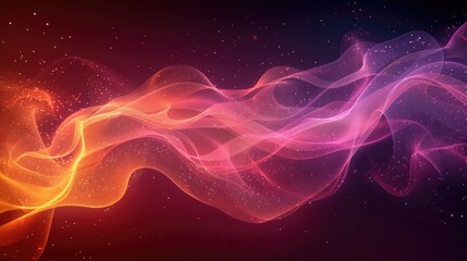 abstract landscape unfurls with gradient waves in a fiery sunset-inspired color palett background Generative AI (4)  