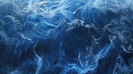 Obraz premium A blue background that resembles swirling water or marble