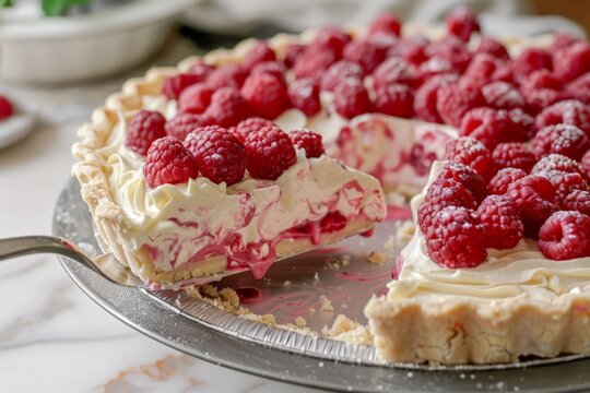 Raspberry cream pie day