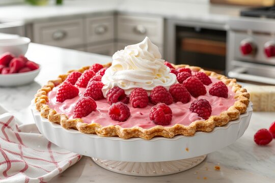 Raspberry cream pie day