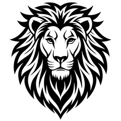 create-a-golden-lion-head-logo--simple-vector-art