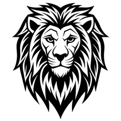 create-a-golden-lion-head-logo--simple-vector-art