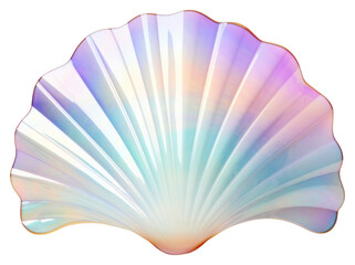Fototapeta premium PNG Shell seashell clam white background.