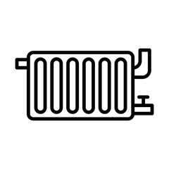 Radiator line icon