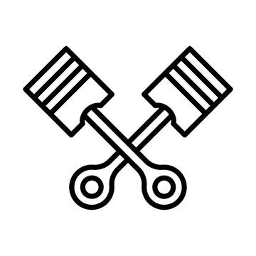 recommend clip art: Piston line icon