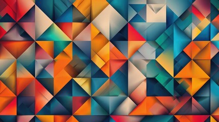 Geometric Decorative Pattern in Abstract Background