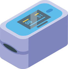 Modern pulse oximeter measuring blood oxygen saturation level