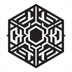 A Geometric Shape Design Vector Art Illustration