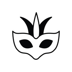 Carnival Mask vector icon