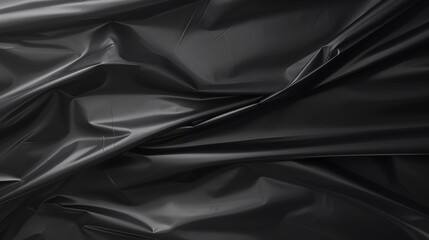 Obraz premium Elegant Black Satin Fabric Background.