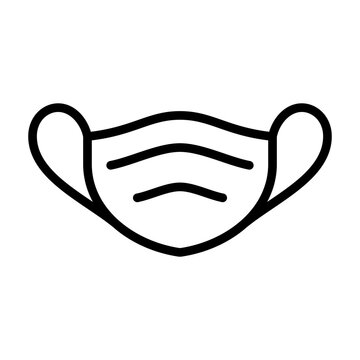 recommend clip art: health mask icon line vector design illustration in trendy style