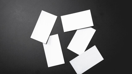 Blank Paper Photo realistic business cards Branding Mockup