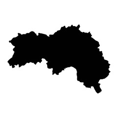 Orne department map, administrative division of France. Vector illustration.