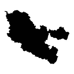 Moselle department map, administrative division of France. Vector illustration.