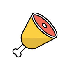 Ham vector icon