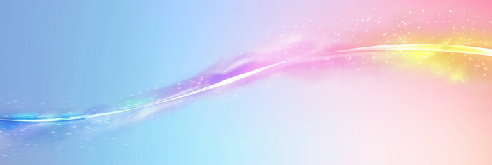Iridescent rainbow light effect with pastel colors and transparent hues