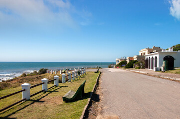view of the coast of the sea in uruguay