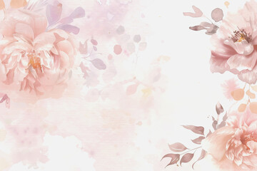 Pastel Watercolor Floral Elegance.