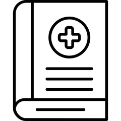 Obraz premium Medical Book Icon