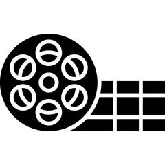Naklejka premium Film Reel Icon