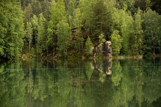 Teich in Adrspach - Felsenstadt in Tschechien