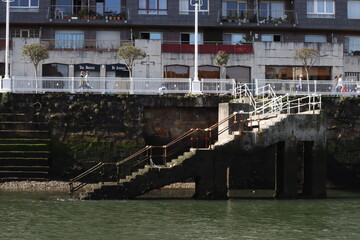 Naklejka premium View of the estuary of Bilbao