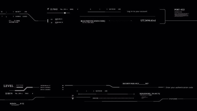 Png Alpha. HUD elements viewfinder for Logo Technology Sci Fi . User Interface data display. HUD technological infographic elements.