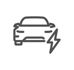 Car related icon outline and linear vector.