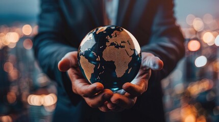 Business and Economy Skyscrapers and reflective glass curtain walls Create an atmosphere of success and organizational growth