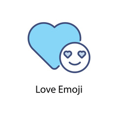 Love Emoji vector icon