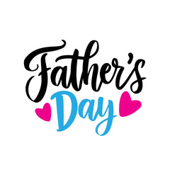Happy Father's Day Typography vector, father's day illustration, text calligraphy greetings, vector art