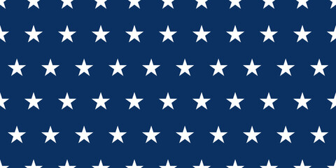 American star ribbon. USA ribbon, seamless pattern. USA flag wallpaper