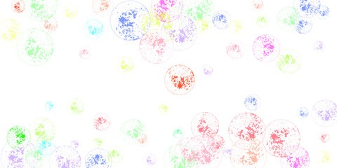 A bright and cute design with pastel colored line and plane shapes.