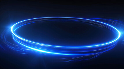 Abstract neon glowing geometric lines 3D rendering business background