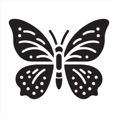 Beautiful butterfly vector art illustration