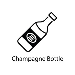 Champagne Bottle vector icon