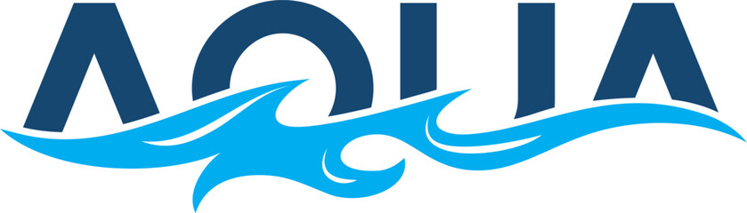 aqua idea concept vector logo design