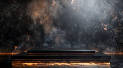 Formal Black Tie Event Backdrop for Premium Lifestyle Goods and Product Presentation Concept