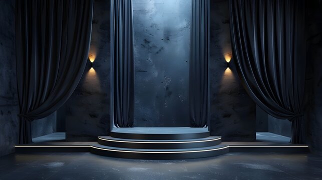 Dramatic Black Tie Event Backdrop for Premium Lifestyle Presentation