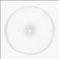 a drawing of a circle with dots in it