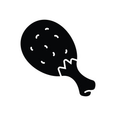 Turkey Leg vector icon
