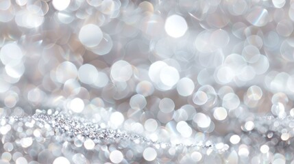 Radiant with shimmering silver and white colors, a glitter background captivates with its luxurious...