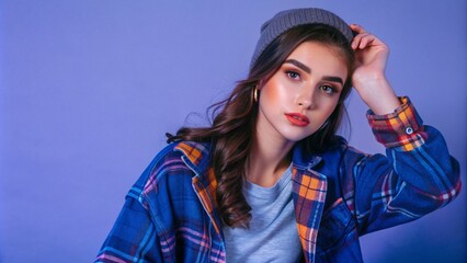 a young woman in casual attire