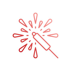 Sparkler vector icon