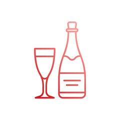 Champagne vector icon