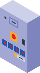 Electric fuse box featuring buttons and switches, essential for managing and safeguarding the flow of electricity in various settings